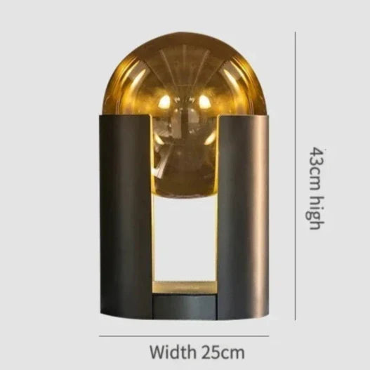 Norda Lamp - Small Amber Glass Warm Light k