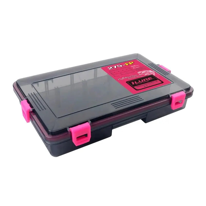 Fishing Tackle Box Large Capacity Waterproof Accessories Hook Storage Lure Bait Tray Storage Lure Bait Organizer Boxes - big pink