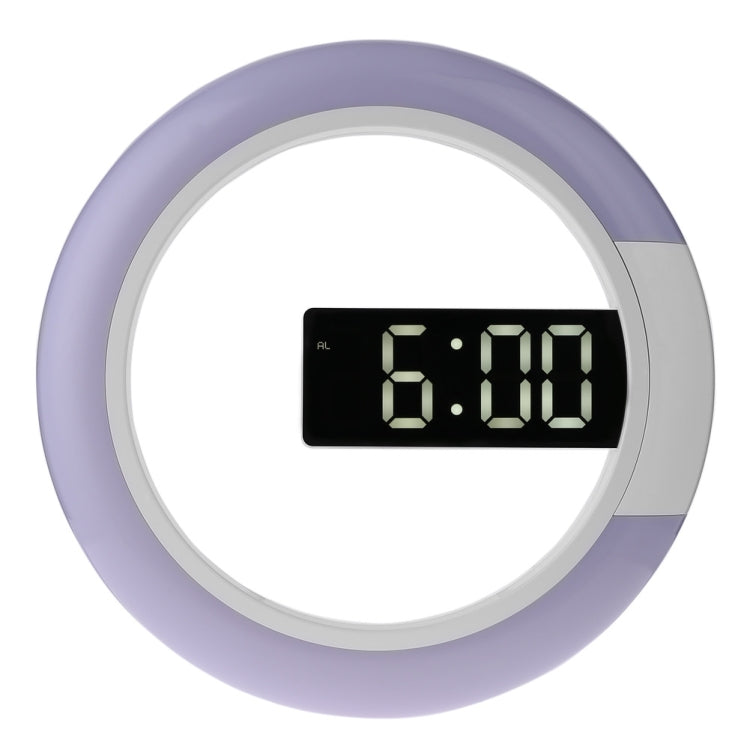 LED Mirror Hollow Wall Clock -color Switch Electronic Digital Display Wall Clock, Hollow Wall Clock - Hollow Wall Clock
