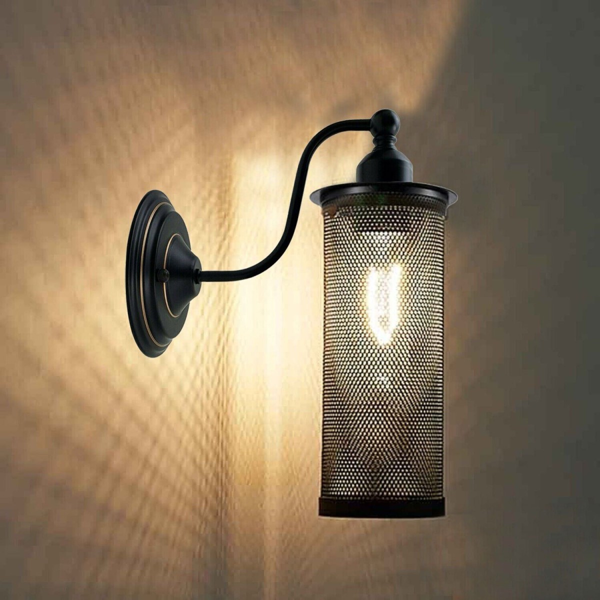Exterior Vintage Industrial Swan Neck E Wall Light Fixtures ~
