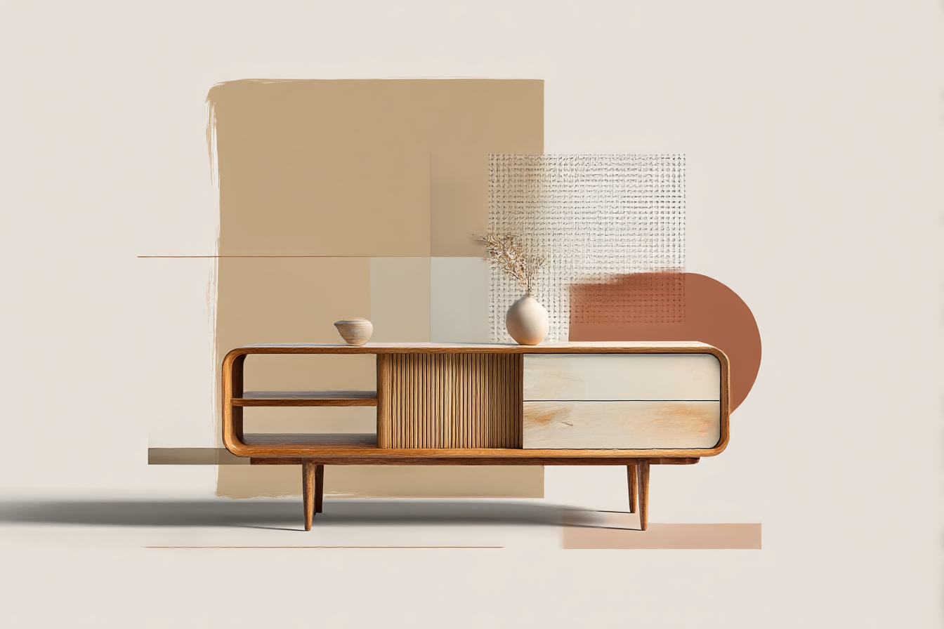 Wood TV Stands That Just Swallow the Mess