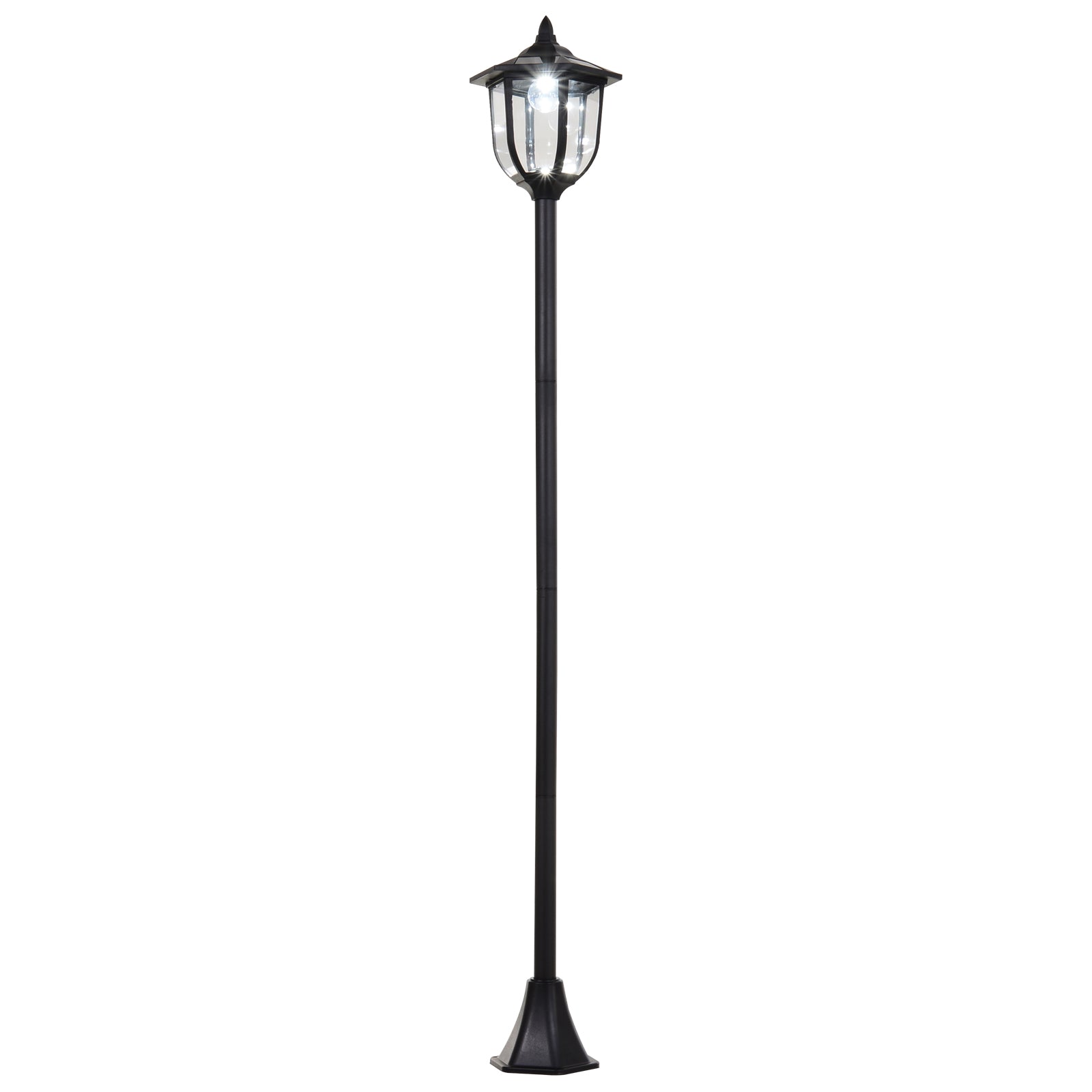 MCL Outdoor Garden Solar Post Lamp Sensor Light LED Lantern Bollard Pathway Torch Light .m Tall