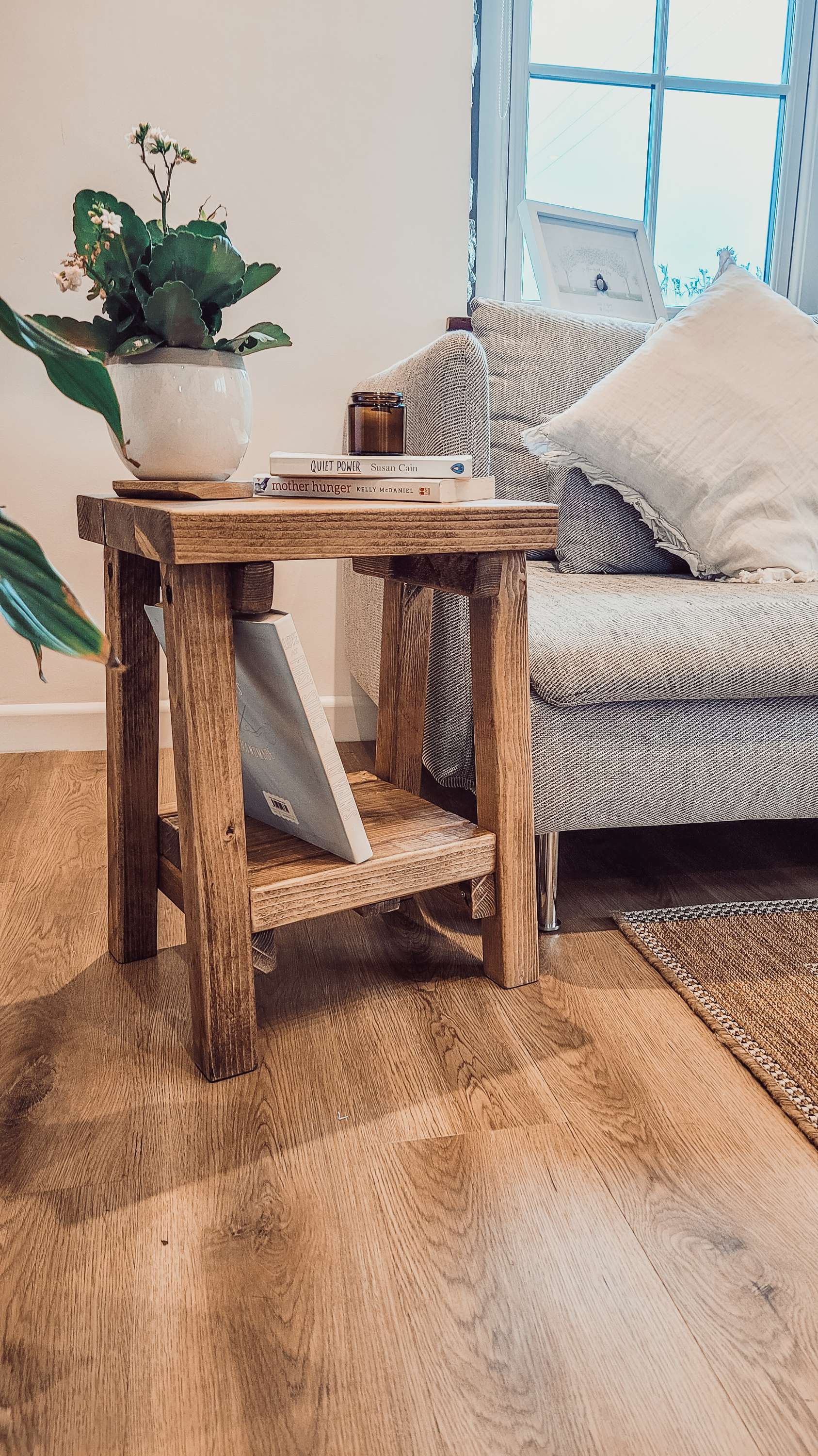 SIERA Side Table With Storage L - Set Of LxWxH Walnut