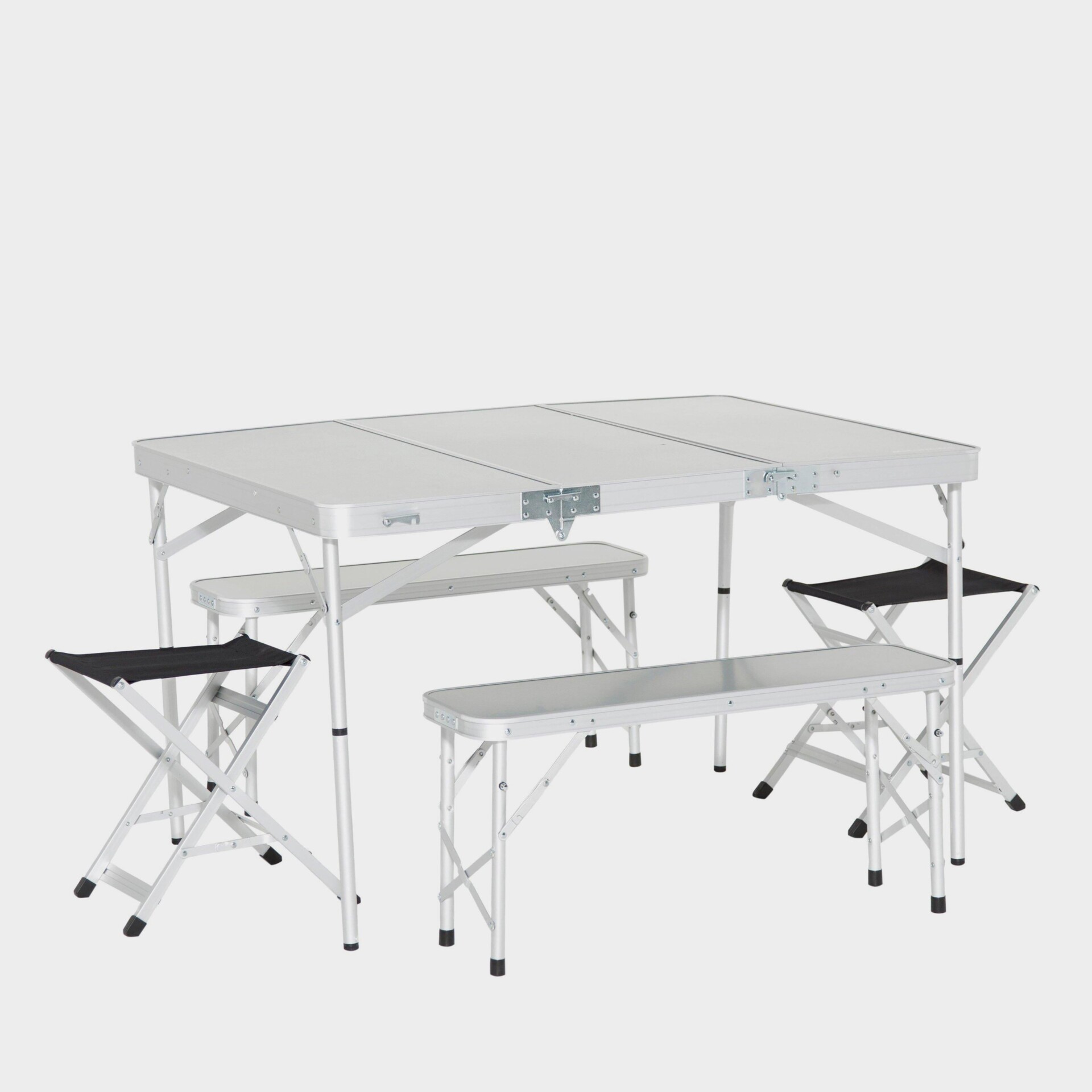 Family Picnic Table Set - Silver One Size