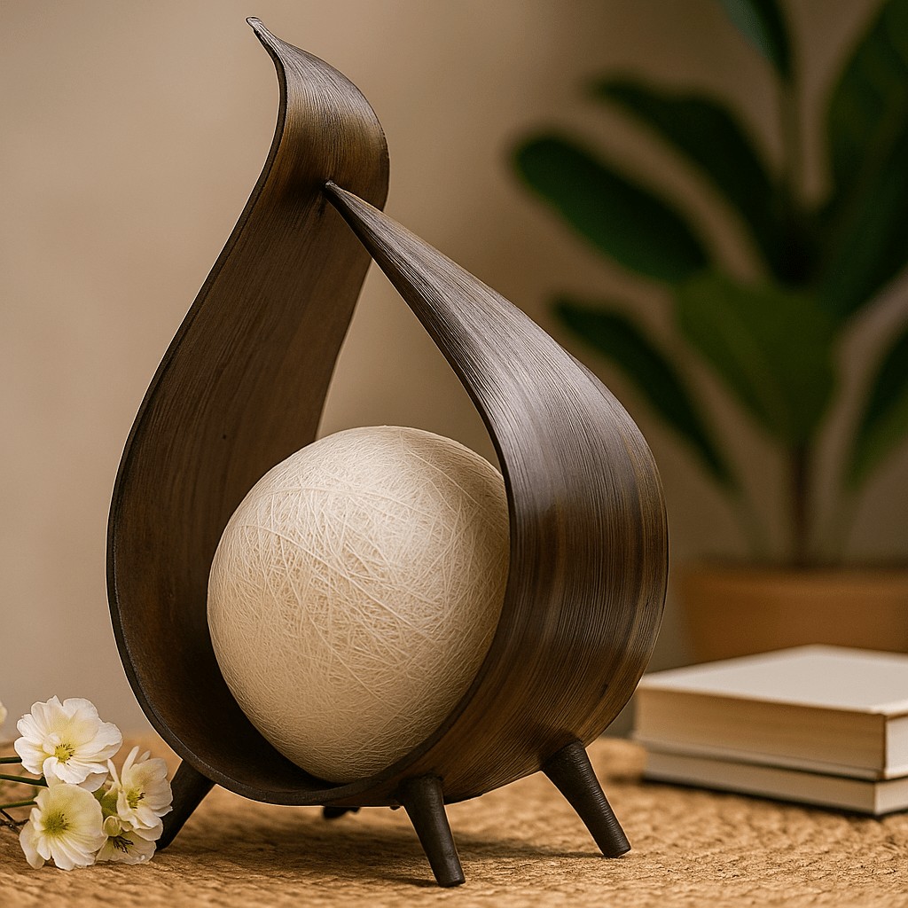 Coconut Leaf Lamp With Fitting