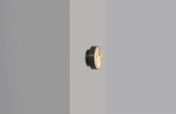 CTO Lighting Anvers Rose - Small - DALI-A Wall Light antique bronze with honed alabaster