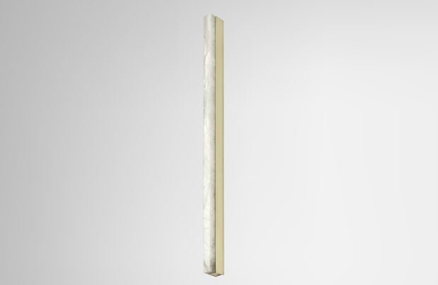CTO Lighting Artes - DALI-A Wall Light satin brass with satin brass details and honed alabaster