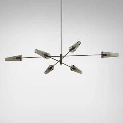 CTO Lighting Axis Large - DALI-A Pendant Light bronze with smoked glass