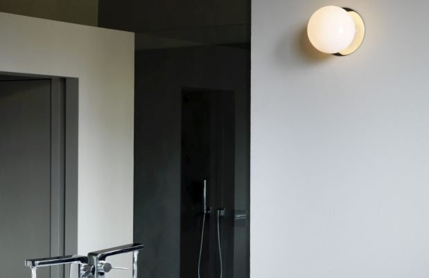 CTO Lighting Mezzo Large - Flush IP Wall Light satin brass