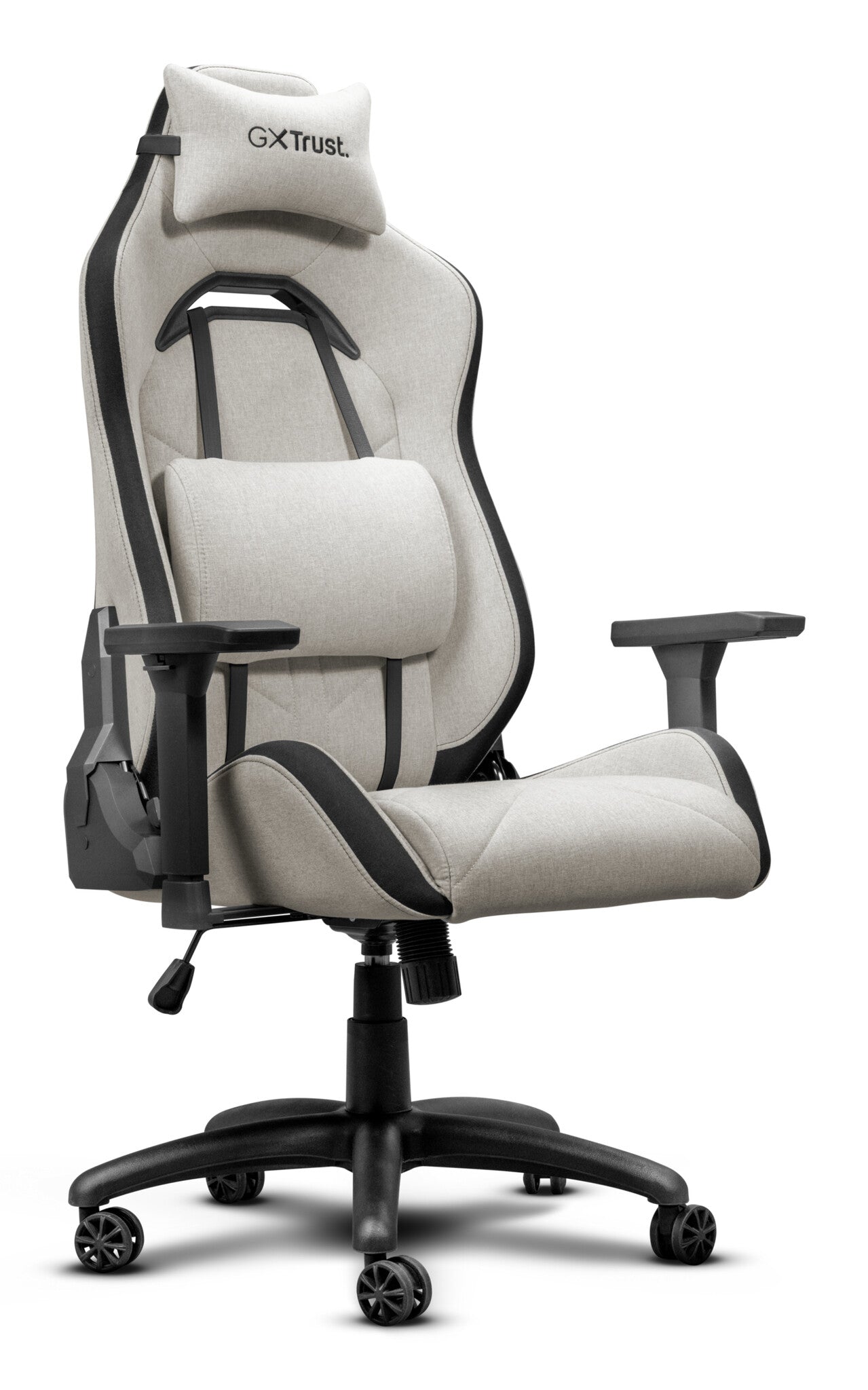 Trust video game chair PC gaming chair Padded seat Beige