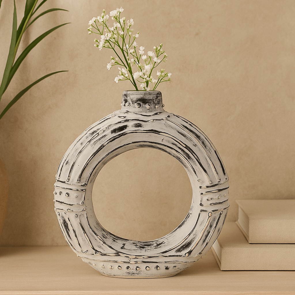 Donut Vase Cream