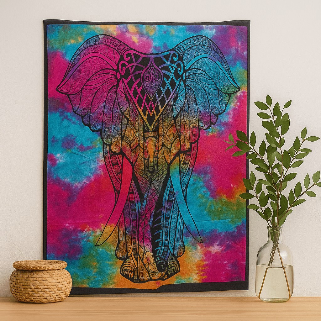 Elephant Wall Art Cotton