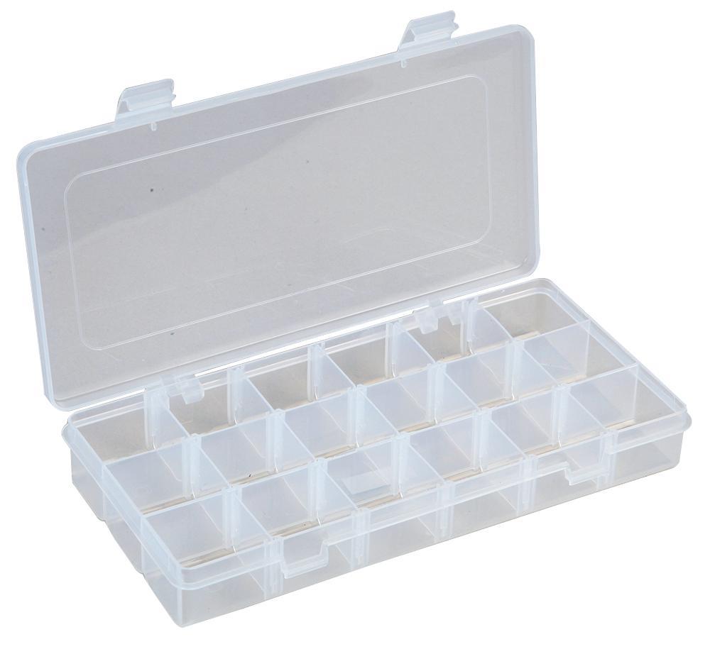 - Compartment Transparent Organiser Storage Box with Removable Sections - mm x mm x mm, Crafting, DIY etc.