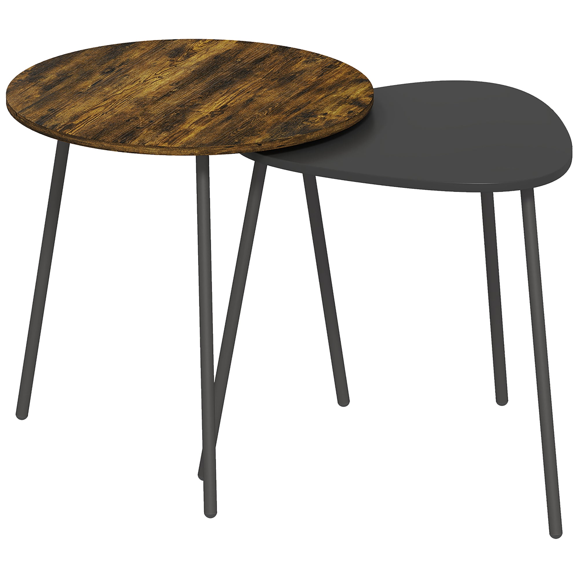 MCL Nesting Side Table Set of - Rustic Brown