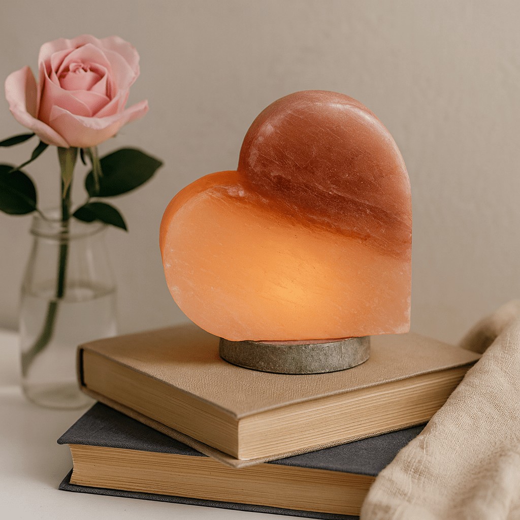 Himalayan Salt Lamp Heart Shaped