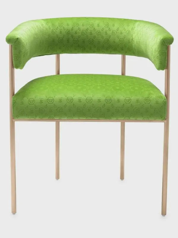 Philipp Plein Dining Chair Monogram Green