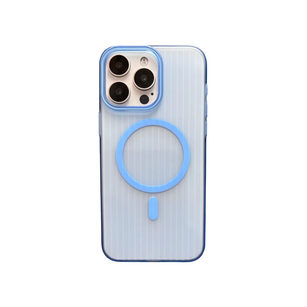 iPhone Series Ultra-Thin Corrugated Case with MagSafe - Light Blue iPhone Pro Max