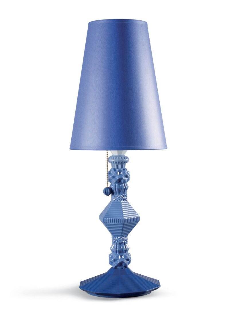 Lladro Belle De Nuit -Table lamp -blue
