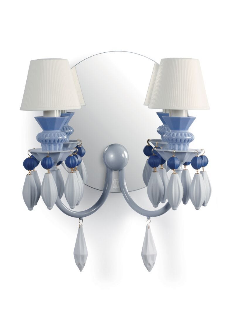 Lladro Belle De Nuit - Wall Light Lights - Blue CKCCC