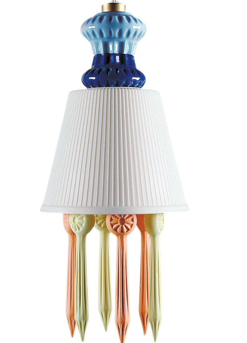 Lladro Belle De Nuit with Lithophane Hanging Lamp - Multicolour CK