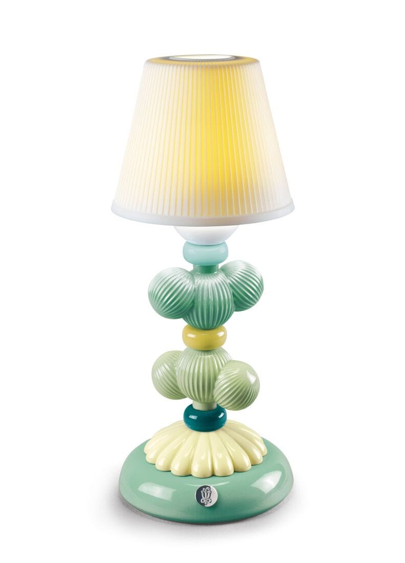 Lladro Cactus Firefly lamp green