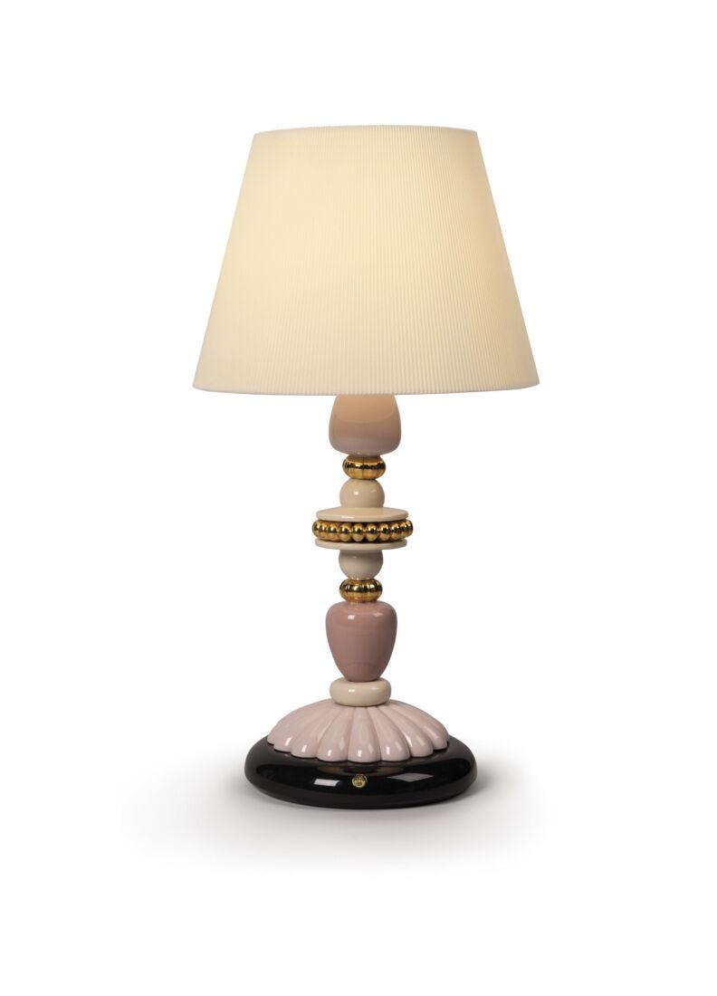 Lladro Firefly table lamp pink-gold