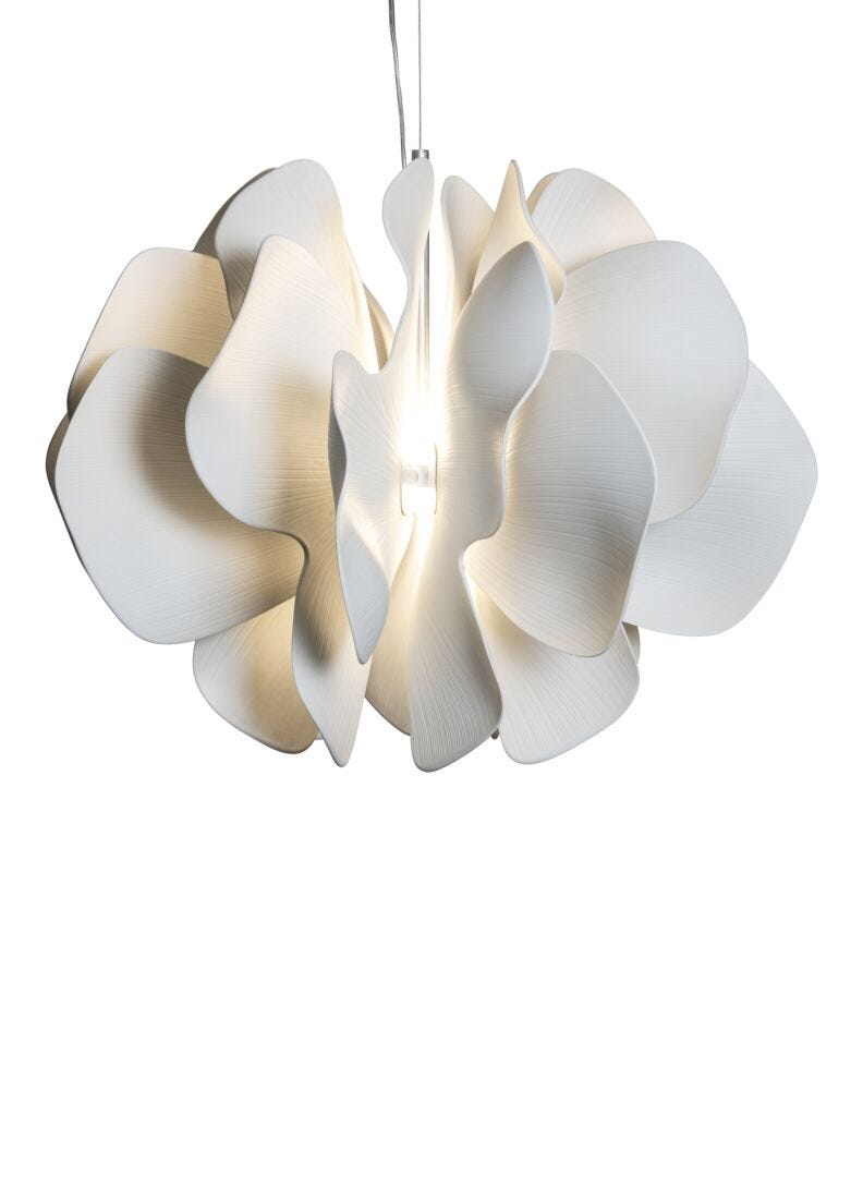 Lladro Nightbloom Ceiling Lamp whiteCK