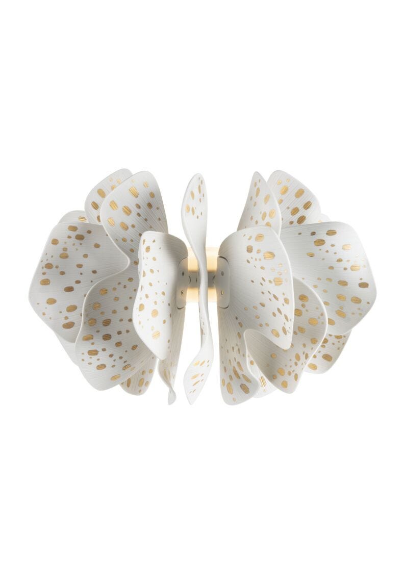 Lladro Nightbloom table lamp white-gold
