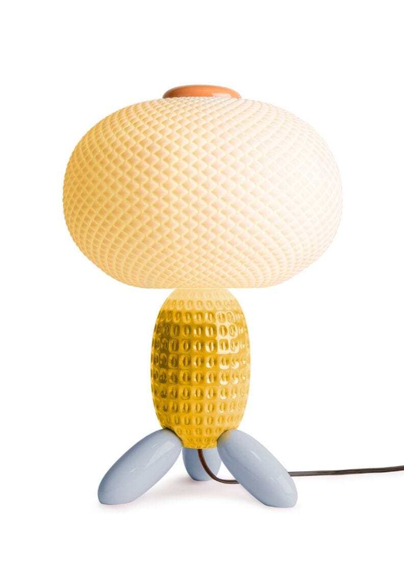 Lladro Soft Blown Table lamp yellow