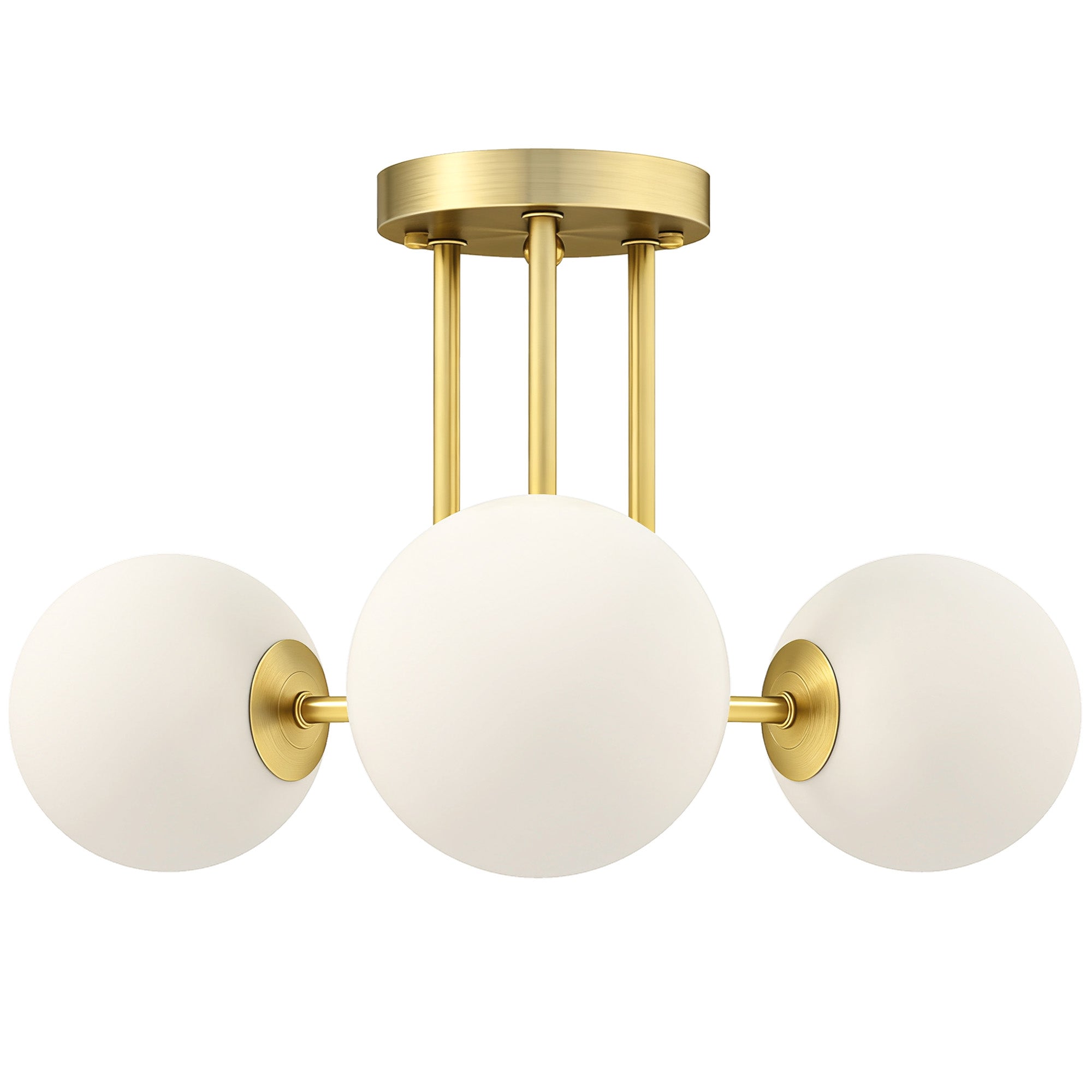 MCL LED Ceiling Light with Globe Shades, Modern -Light Ceiling Light with G Sockets for Living Room, Bedroom, Dining Room, Bulbs Not