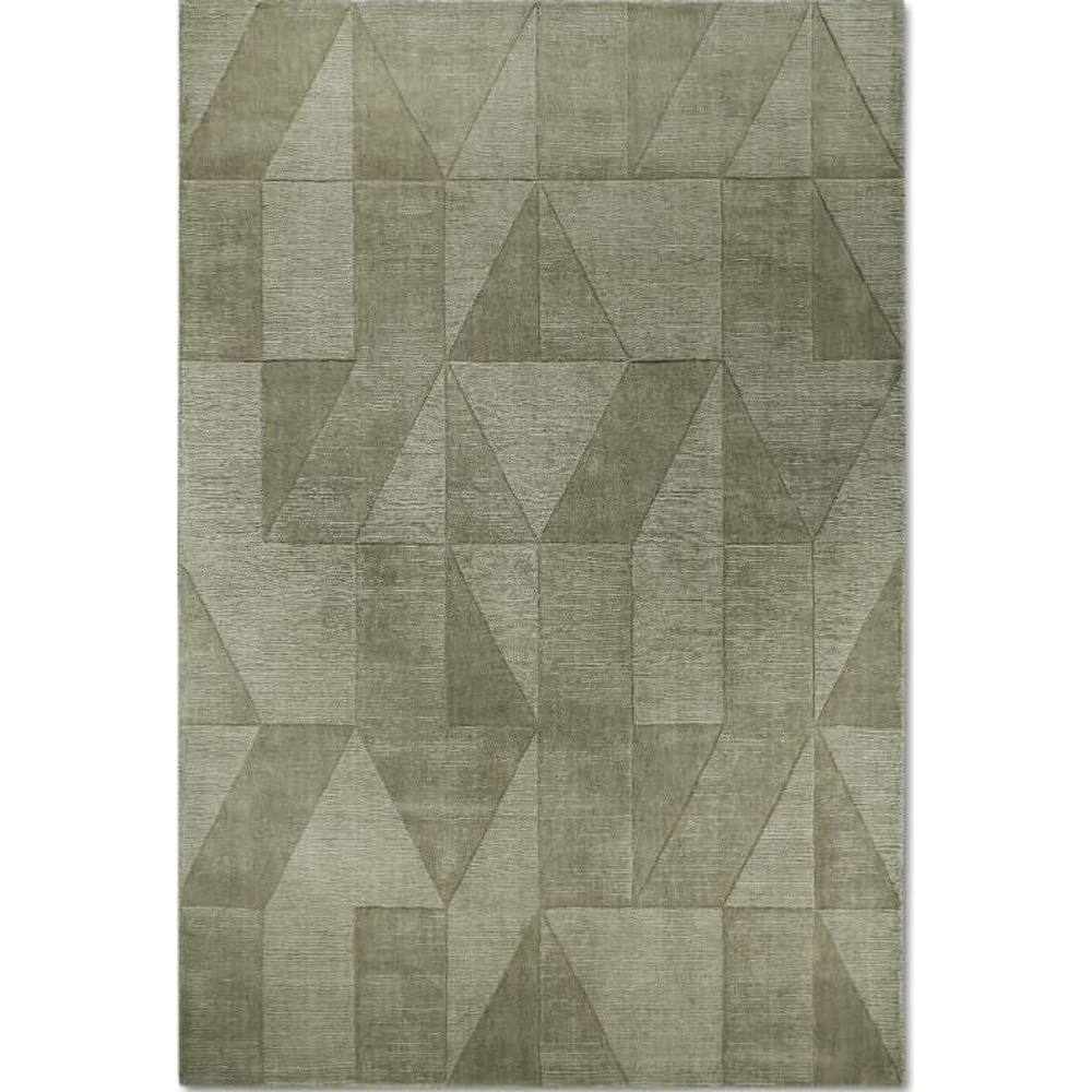 The Rugs Villeroy & Boch Wool Rug Ursule Handwoven High Low Pile In Green