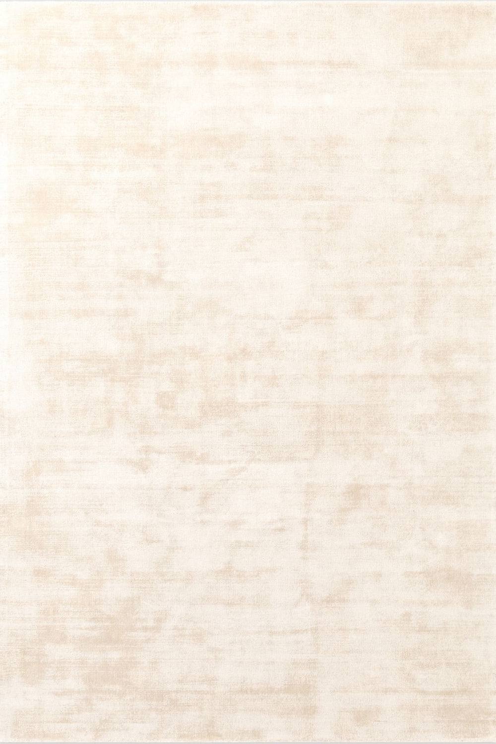 The Rugs Vikosa Jane Viscose Soft Plain Rug Living Room In Cream