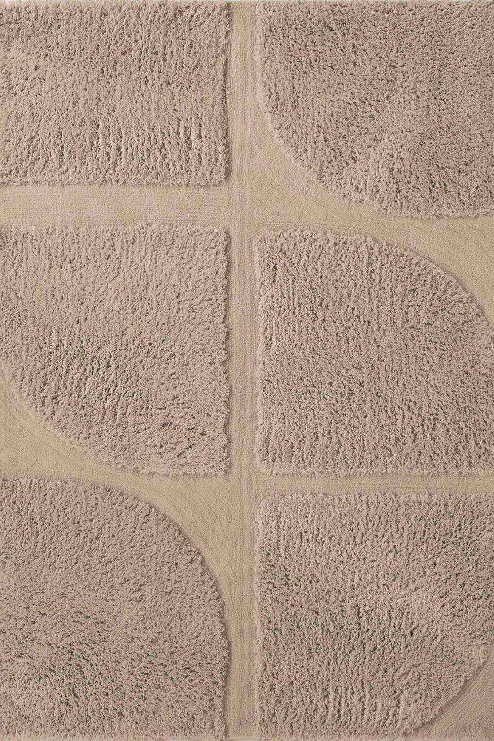 The Rugs Ted Baker Lambeth High Pile Rug Jasper Geometric Living Room Rug In Beige