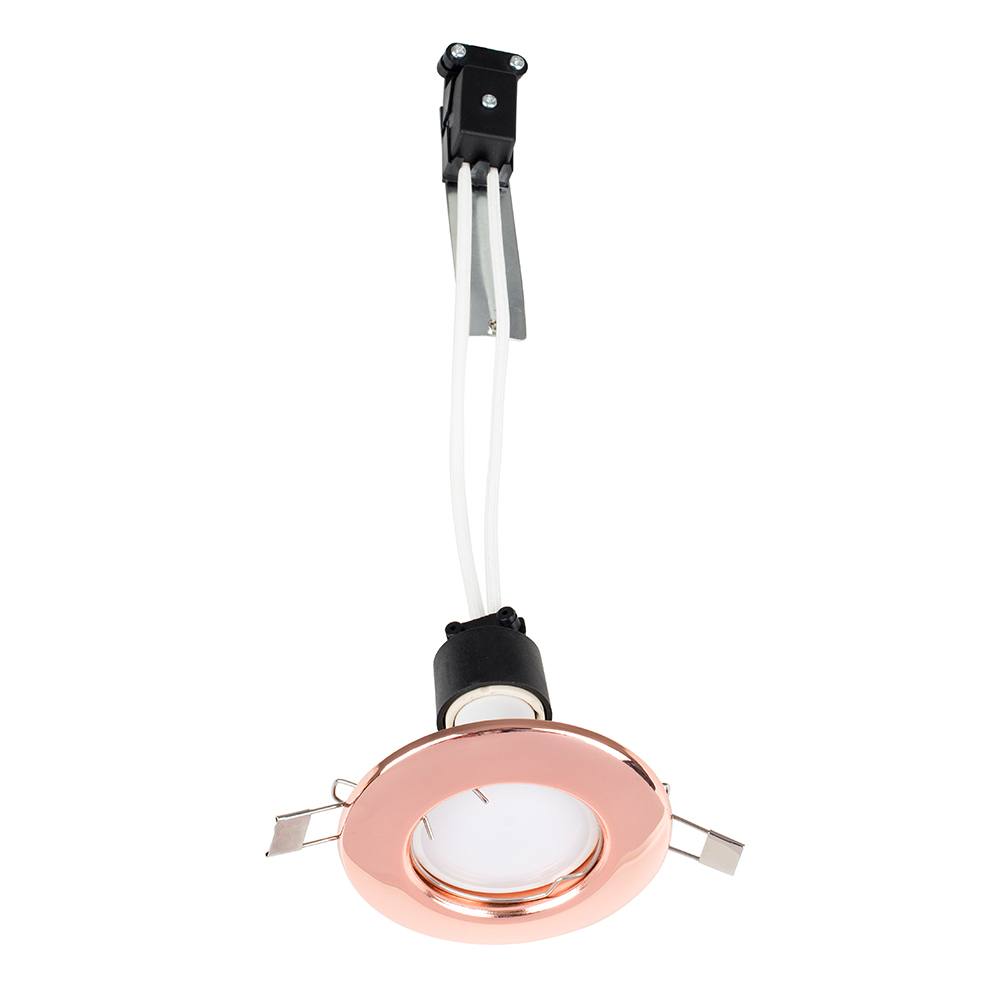 Valuelights Downlight Fixed Ceiling Light Fitting Pack In Copper