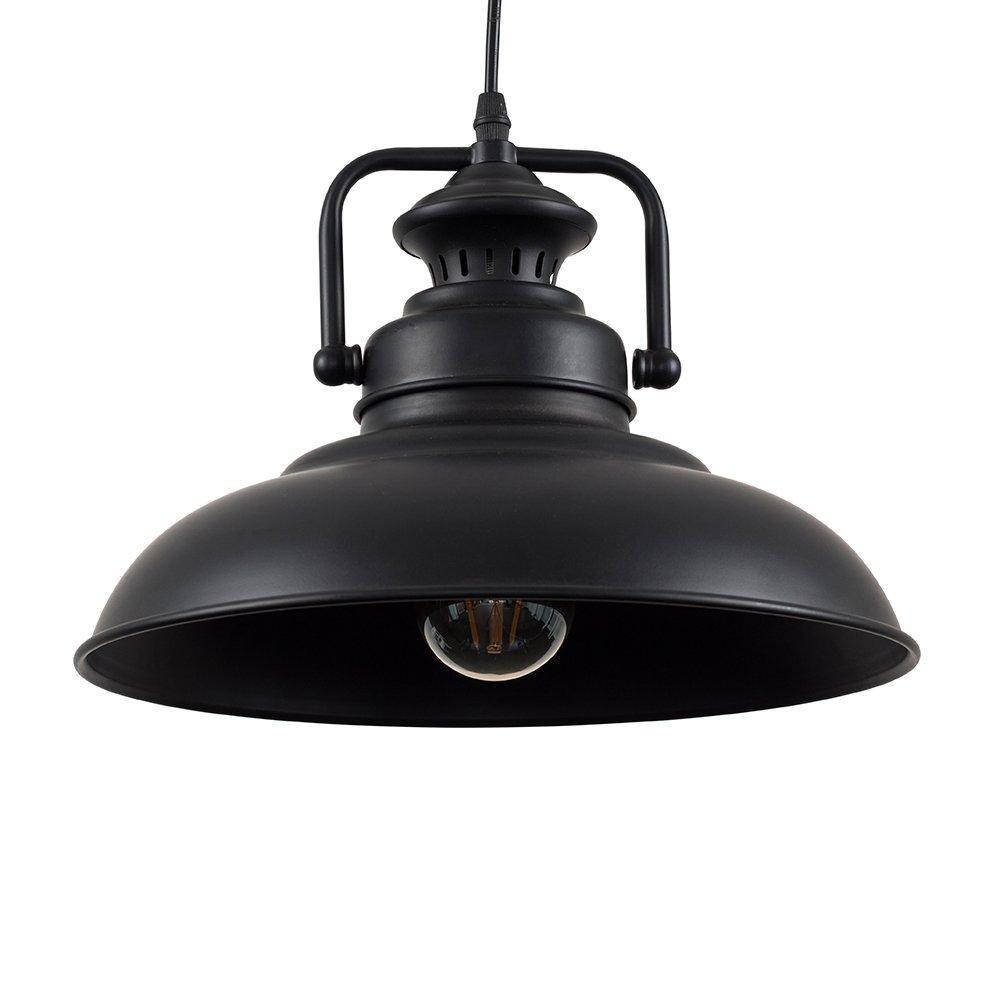 Valuelights Duomo Black Ceiling Light Pendant