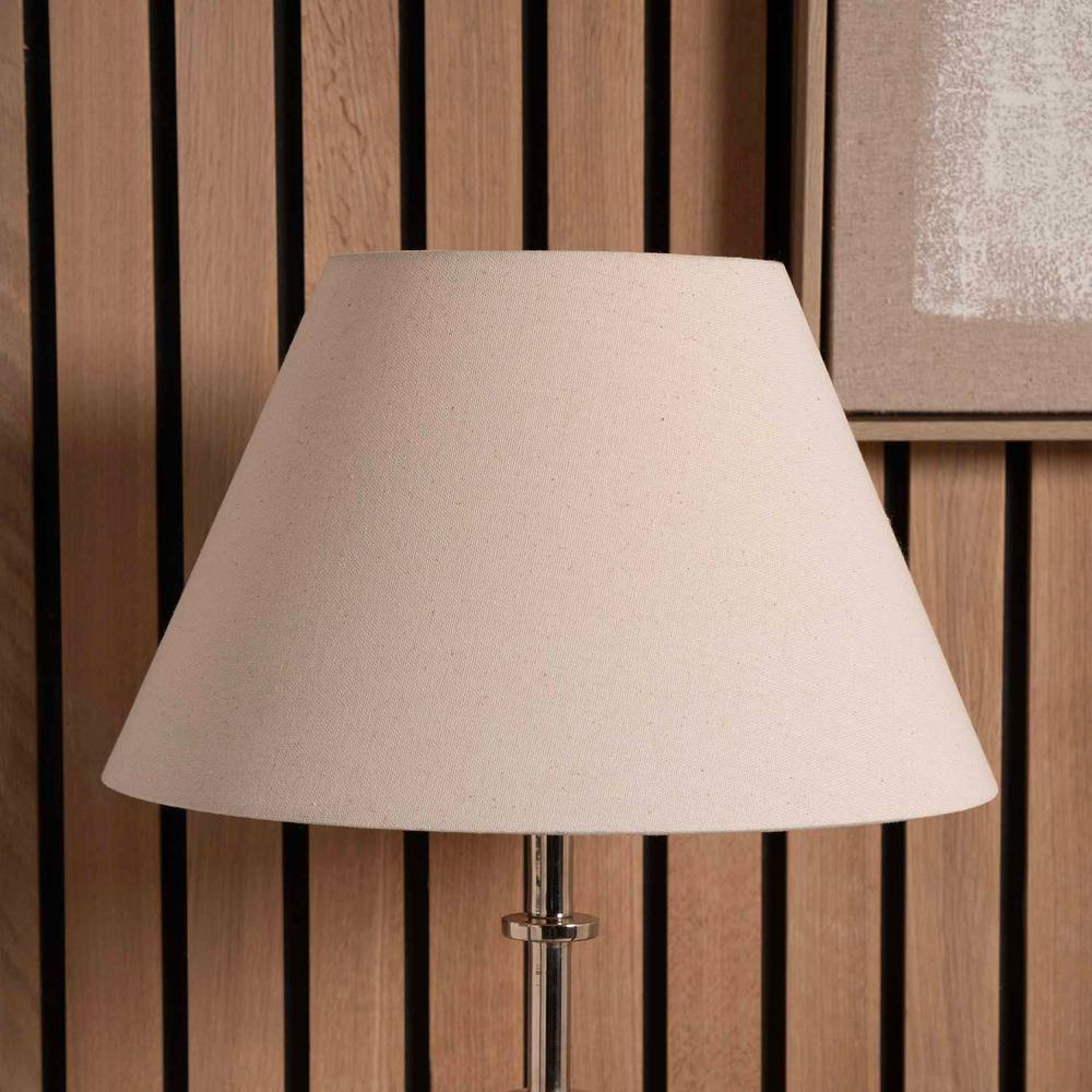 Ruma Natural Cream Empire Cotton Lamp Shade For Table Lamps And Floor Lamps In Beige