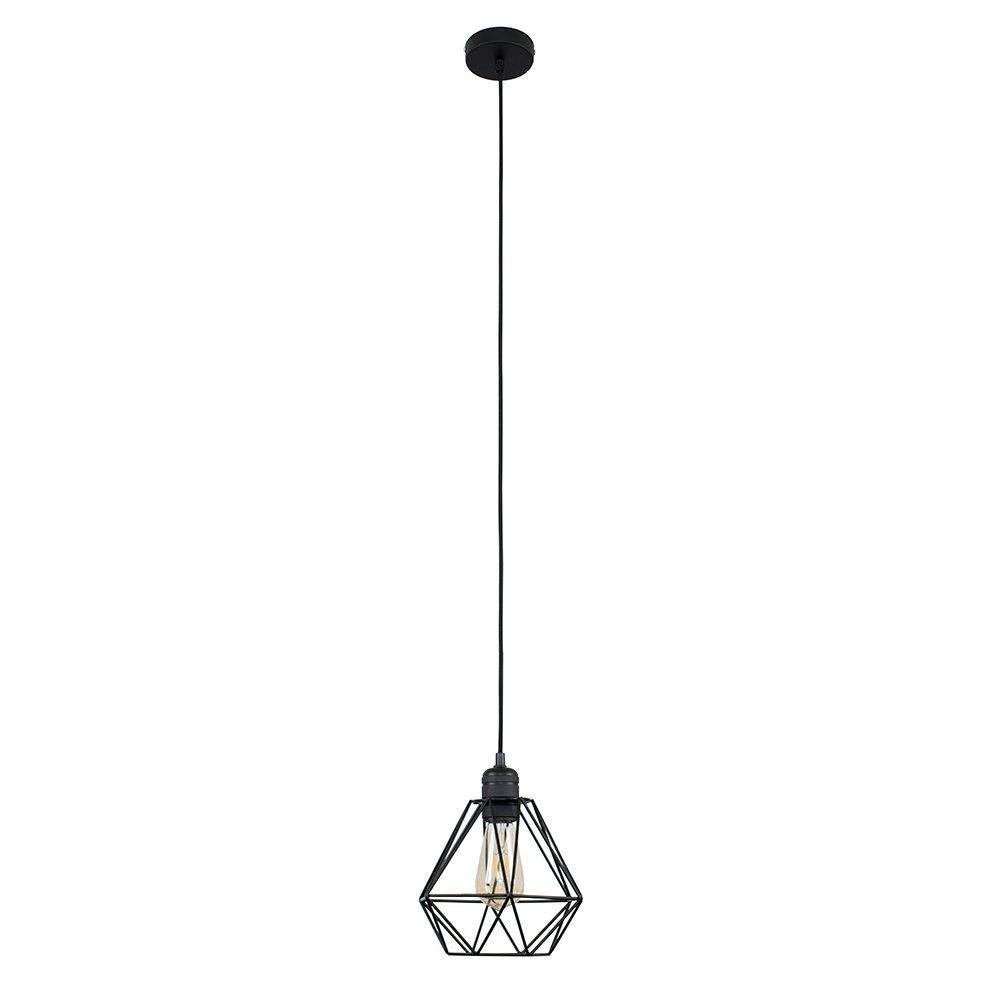 Valuelights Casco Black Ceiling Light Pendant