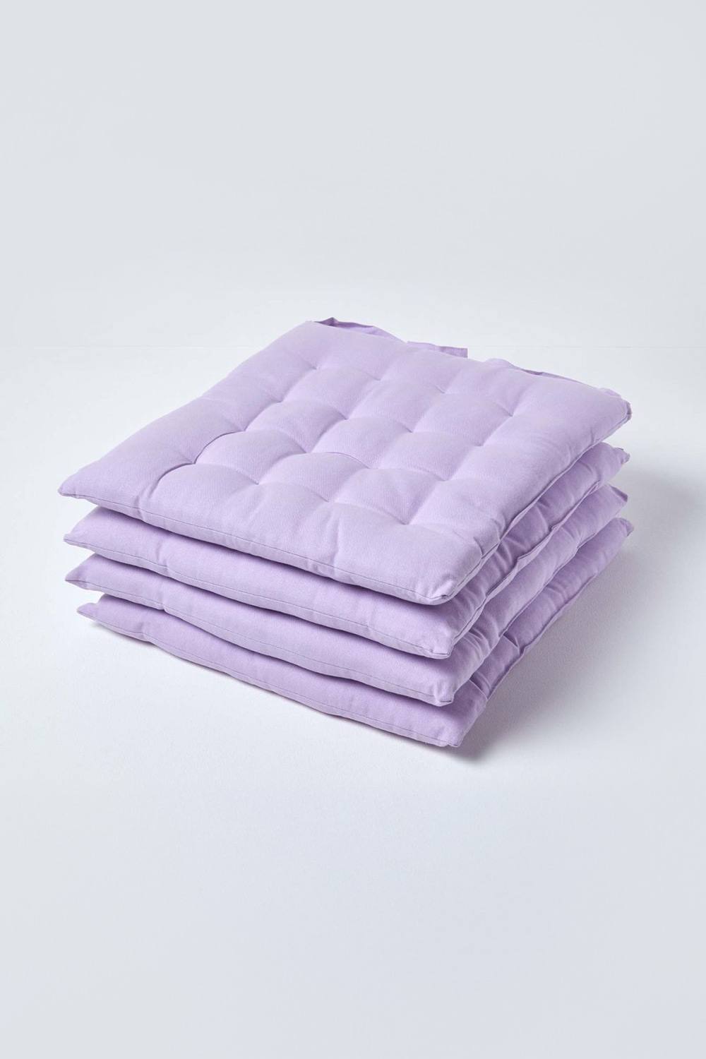 Homescapes Pack Seat Pads Luxury % Cotton Indoor Outdoor Garden Cushion, Cm In Mauve