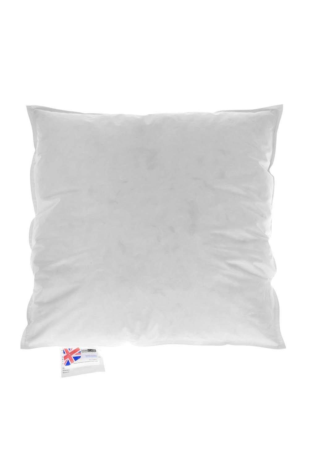 Homescapes Duck Feather And Down Cushion Pad Inner Insert Filler In White
