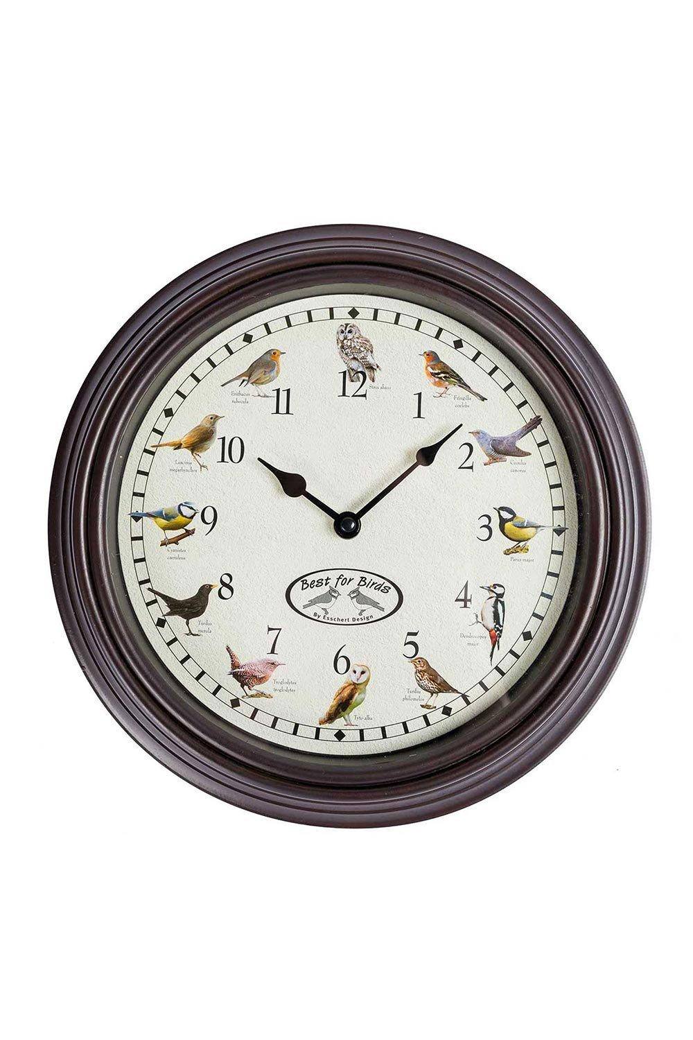 Homescapes Singing Bird Song Quartz Wall Clock