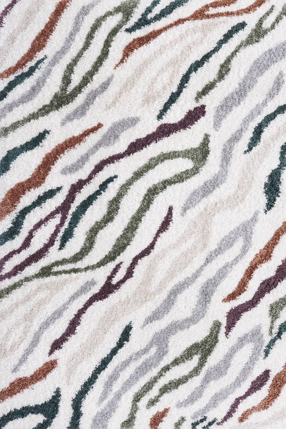 The Rugs Moodi Abstract Design Shaggy Soft High Pile Living Room Rug And Runner