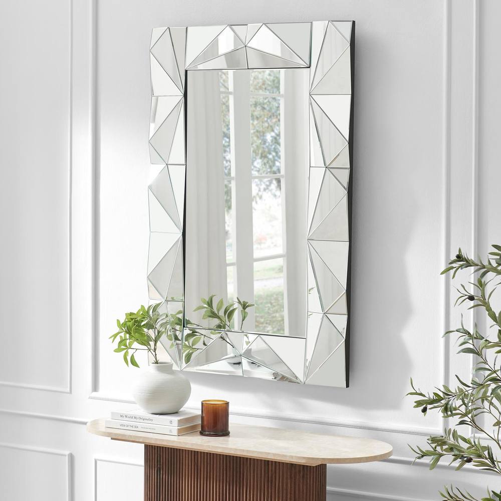 Furnitureboxuk Atlas Vintage Style Long Rectangle XCm Mirror In Metallics