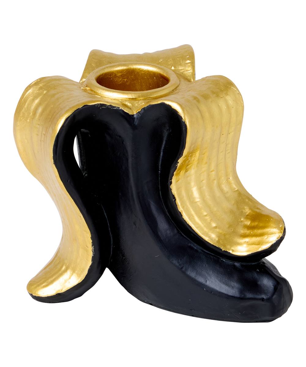 Joe Browns Statement Resin Golden Banana Candle Holder In Black