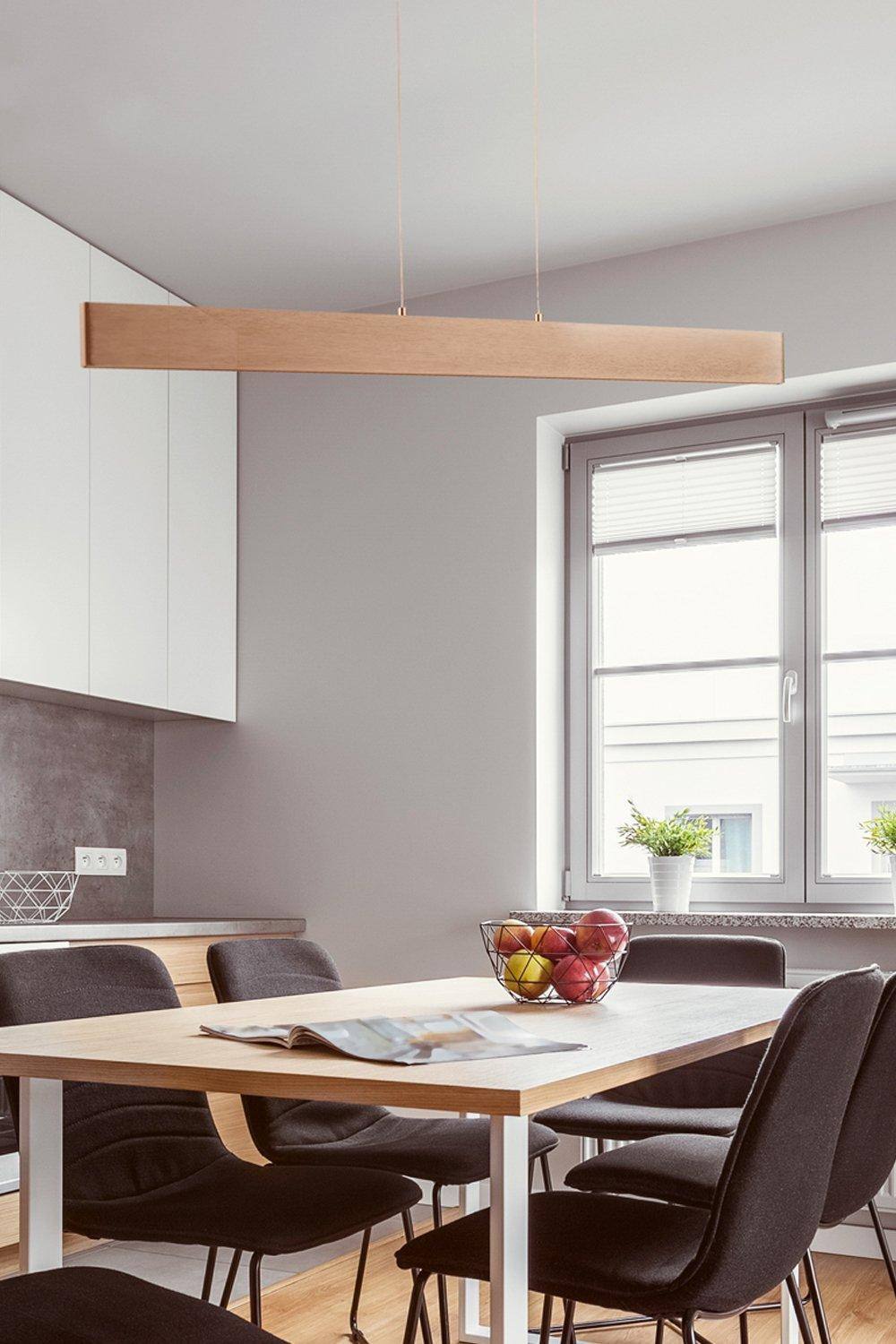 Harper Living Led Up And Down Pendant Light Brushed Mocha Finish W Warm White Non-Dimmable In Bronze