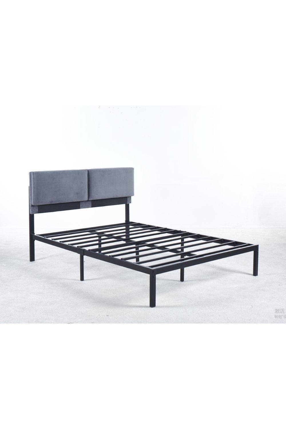 Modernique Cecilia Metal Bed Frame In Ft In Black