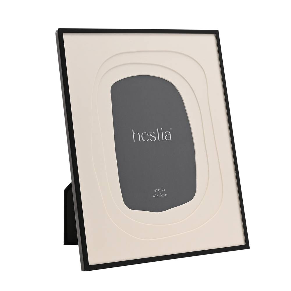 Hestia Black Aluminium Photo Frame Layered Mount - " X "
