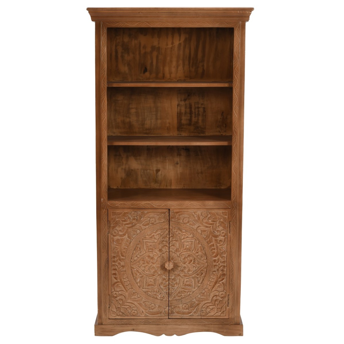 Artwork Mango Wood Large Bookcase