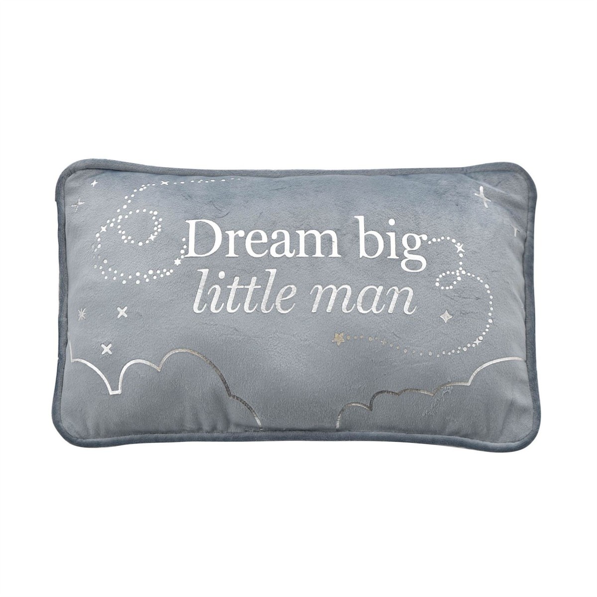 Bambino Rectangle Velvet Cushion "Little Man"