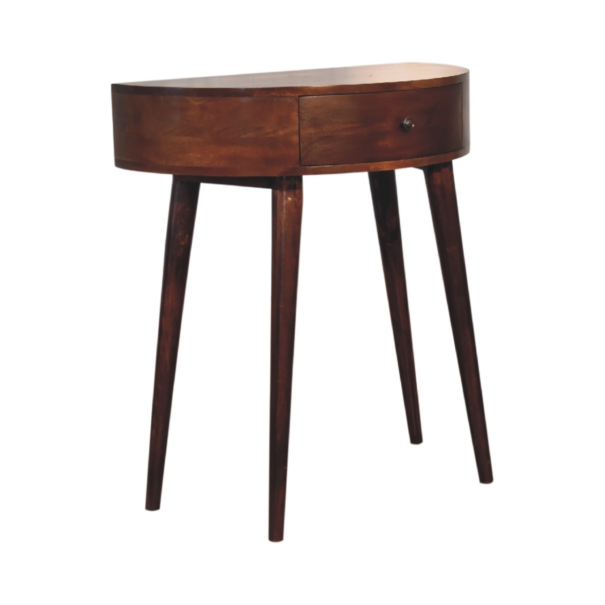 Artisan Furniture Solid Wood Odyssey Console Table, Drawer, Dark Brown
