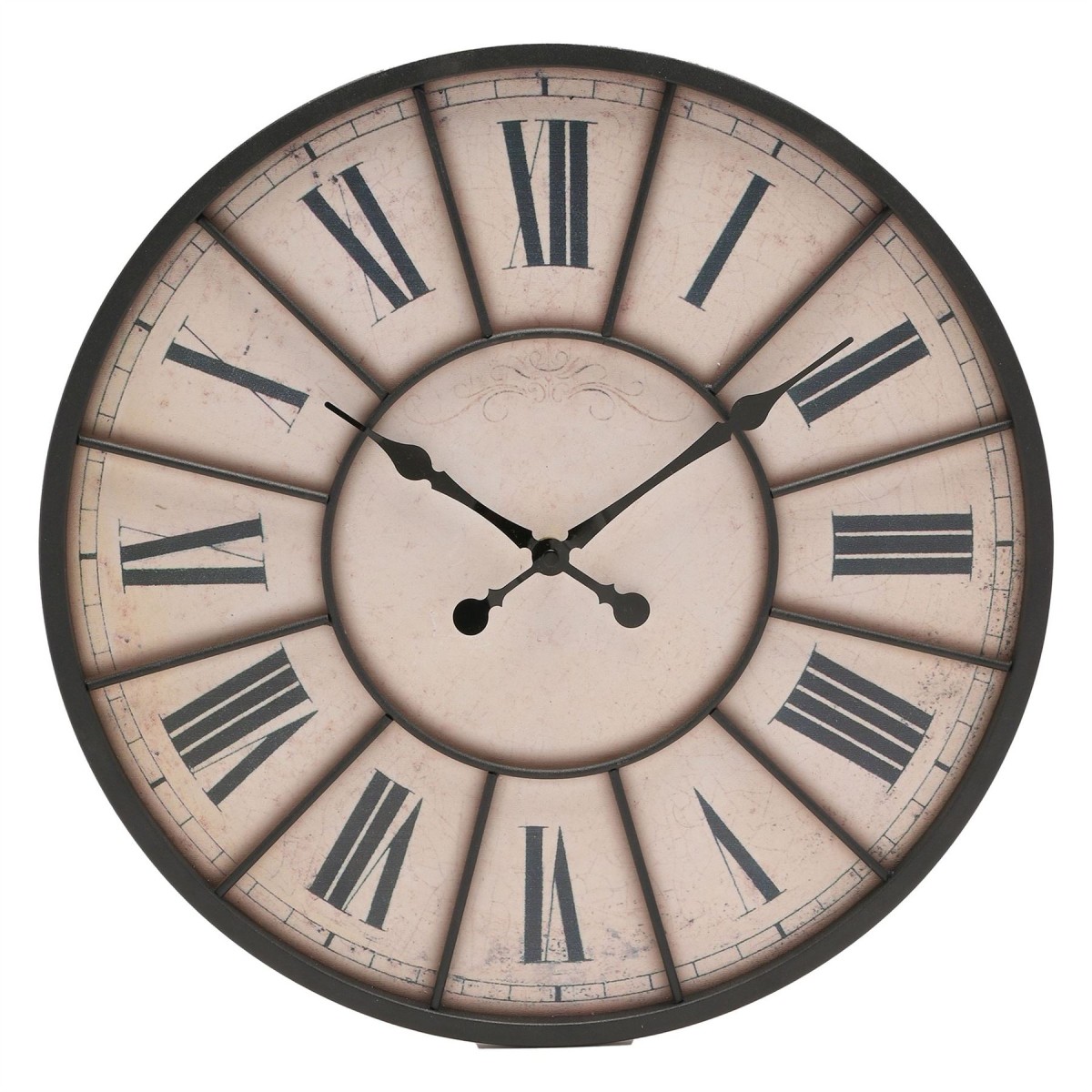 Hometime Roman Dial Panelled Wall Clock